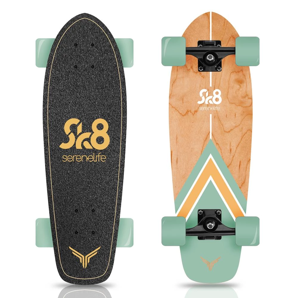 Serenelife Sports & Outdoors Canadian Maple Deck Skateboard 6" 2 Serenelife Sports & Outdoors Canadian Maple Deck Skateboard 6"