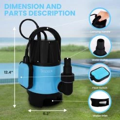 Serenelife Electric Submersible Pump SLBSMPMP50.9
