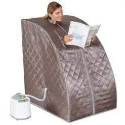 Serenelife Compact & Portable Stem Sauna SLISAU60GRY