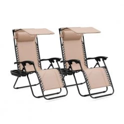 Serenelife Adjustable Zero Gravity Chair Set