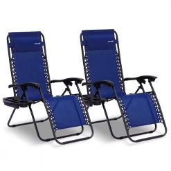 Serenelife Camping & Outdoor Adjustable Zero Gravity Chair Set