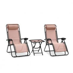 Serenelife Camping & Outdoor Adjustable Zero Gravity Chair Set