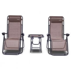 Serenelife Camping & Outdoor Adjustable Zero Gravity Chair Set