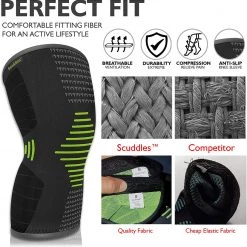SereneLife Health & Beauty Compression Knee Sleeve SCKGM