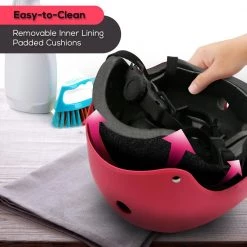 Hurtle USA Kids Sports Safety Helmet Pink HURHLP48 Sports & Outdoors 12 Hurtle USA Kids Sports Safety Helmet Pink HURHLP48 Sports & Outdoors