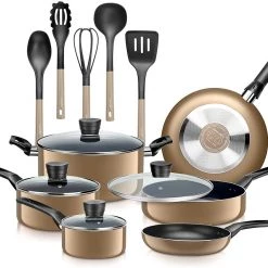 Serenelife Home & Lighting Home Kitchen Cookware 15-Piece Set