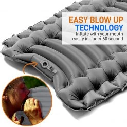 SereneLife Ultralight Sleeping Pad With Carrying Bag Sports & Outdoors