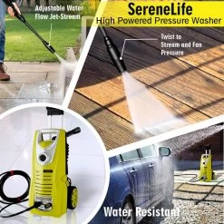 SereneLife Electric Pressure Washer SLPRWAS46 11 SereneLife Electric Pressure Washer SLPRWAS46