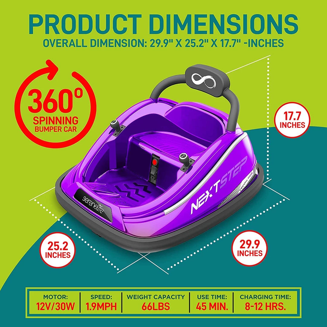 Serenelife 360° Spinning Kids Bumper Car Toys & Drones 10 Serenelife 360° Spinning Kids Bumper Car Toys & Drones