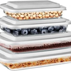 Serenelife Home & Lighting High Borosilicate Glass Bakeware Set