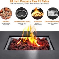 SereneLife Outdoor Pit SLFPS3 Lawn & Garden