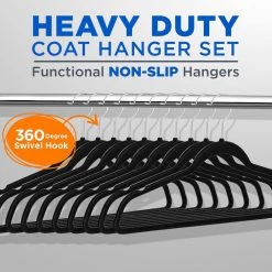 Serenelife Home & Lighting Non-Slip Velvet Clothes Hangers SLHVEL50