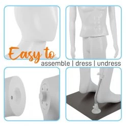 SereneLife 73'' Male Mannequin Torso Dress Form SLMAQML Home & Lighting