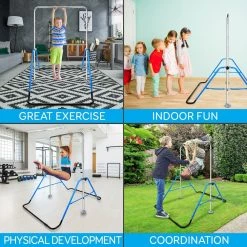 Serenelife Safely Fun Gymnastics Bar SLGYMBAR100BL Sports & Outdoors