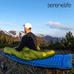 SereneLife Ultralight Sleeping Pad With Carrying Bag Sports & Outdoors