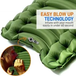 SereneLife Ultralight Sleeping Pad With Carrying Bag Sports & Outdoors