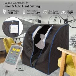 SereneLife Portable Personal Steam Sauna SLISAU20BK Health & Beauty