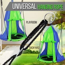 SereneLife Sports & Outdoors Trees Hanging Circle Saucer Swing SLSWNG350