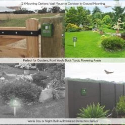 SereneLife Waterproof Solar Power Animal Repeller PSLBAR8