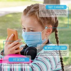 SereneLife 3-Layer Disposable Face Masks SLKDPLY50 Health & Beauty