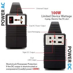 SereneLife Rechargeable Battery Portable Power Generator SLSPGN10 Camping & Outdoor