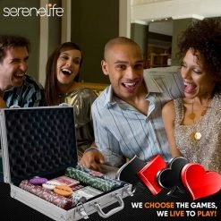 Serenelife Sports & Outdoors Casino Poker Chip Set SLCHIP01