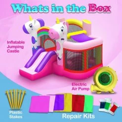 Serenelife Sports & Outdoors Inflatable Jumping Castle SLIB940