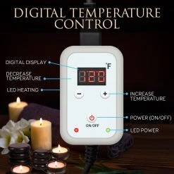 Serenelife Health & Beauty Portable Massage Stone Warmer Set PSLMSGST40BL