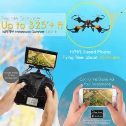 SereneLife Predator WiFi Drone Quad-Copter With HD Camera SLRD36WIFI