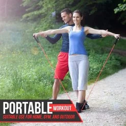 SereneLife Adjustable Resistance Band SLRBGF