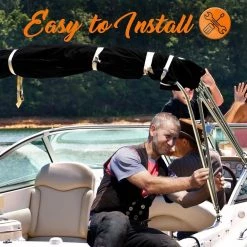 SereneLife Sports & Outdoors 4 Bow Bimini Top Boat Cover