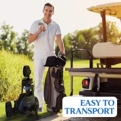 Serenelife Sports & Outdoors 3-Wheel Golf Electric Trolley SLGZELEC