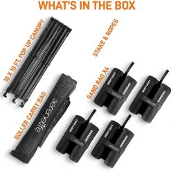 SereneLife Pop Up Canopy Tent Sports & Outdoors