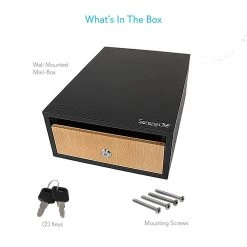 SereneLife Home & Lighting Indoor/Outdoor Wall Mount Locking Mailbox SLSFE31