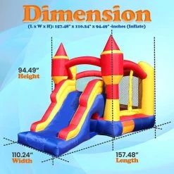 Serenelife Inflatable Jumping Castle SLIB960 Sports & Outdoors