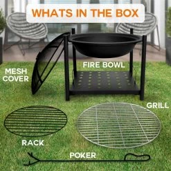 Serenelife Outdoor Fire Pit SLCARFP54