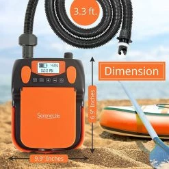 SereneLife SLPUMP50 Premium Compact Digital Air Pump Compressor Sports & Outdoors