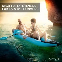 Serenelife Inflatable Kayak Set SLKYK50AQA Sports & Outdoors
