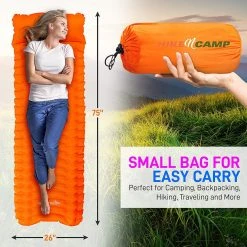 SereneLife Ultralight Sleeping Pad With Carrying Bag Sports & Outdoors