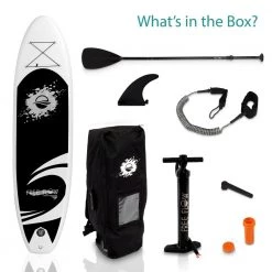 SereneLife Sports & Outdoors SLSUPB06 Free-Flow SUP Inflatable Paddle Board