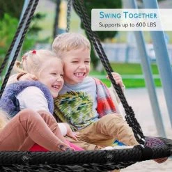 SereneLife Sports & Outdoors Indoor/Outdoor Hanging Rope Swinging Seat Spinner SLSWNG200