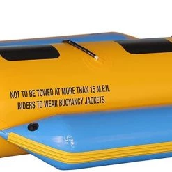 Serenelife Inflatable Banana Boat With Storage Bag 2 Person SLBBFL2