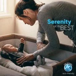 Serenelife Portable Crib For Newborn Baby SLBBG10