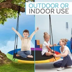 Serenelife Children’s Hanging Swing Seat SLSWNG100RB Sports & Outdoors