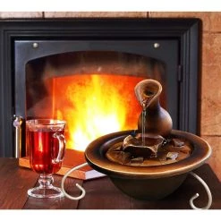 SereneLife Electric Water Fountain Decor SLTWF30 Home & Lighting