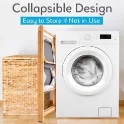 Serenelife Bamboo Shelf With Storage Hamper SLHMPSHF77