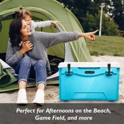 Serenelife Portable Cooler Box SLCB35BL Sports & Outdoors