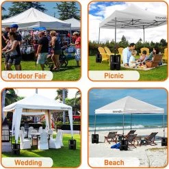 SereneLife Pop Up Canopy Tent Sports & Outdoors