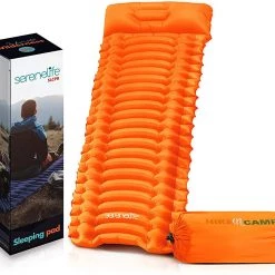 SereneLife Ultralight Sleeping Pad With Carrying Bag Sports & Outdoors
