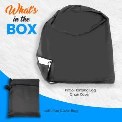 Serenelife Patio Hanging Egg Chair Cover SLEGCOVER